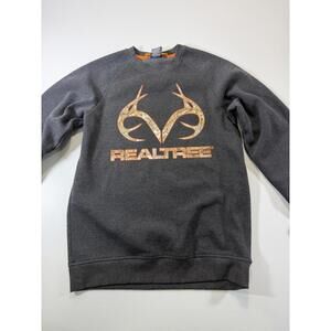 Realtree Men's Dark Gray Crewneck Sweatshirt